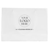 Personalized Company Logo Simple Business Shopping Groot Cadeauzakje (Achterkant)