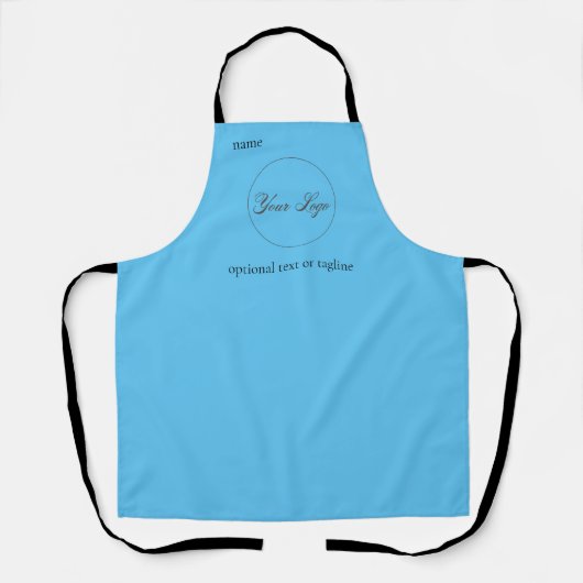 Personalized Company Logo With Custom Text Apron Schort (Voorkant)