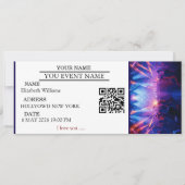 Personalized Concert Ticket Gift Surprise Gifts  Kaart (Voorkant)