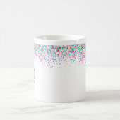 Personalized Confetti Unicorn Mug – Polka Dot mug Koffiemok (Center)