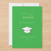 Personalized congratulations graduation card kaart