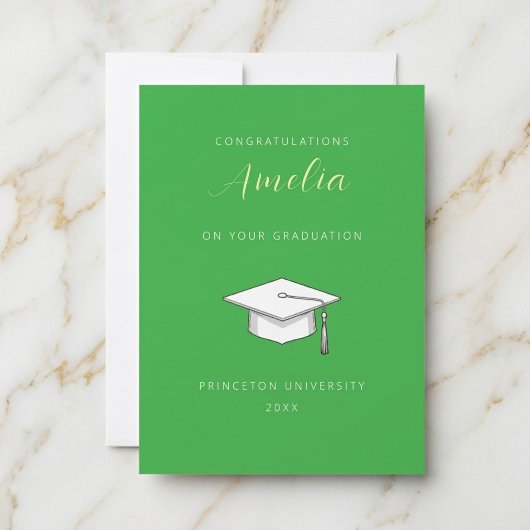 Personalized congratulations graduation card kaart