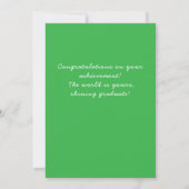 Personalized congratulations graduation card kaart (Achterkant)