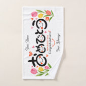 Personalized Congratulations Hand Towel | Japanese Handdoek (Handdoek)