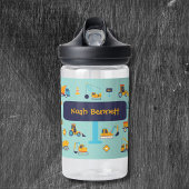 Personalized Construction Truck Bottle for Boys Waterfles