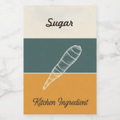 Personalized Cookie & Cereal Labels Freshness Voedselcontainer Etiket (Enkel label)