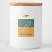 Personalized Cookie & Cereal Labels Freshness Voedselcontainer Etiket (Voorkant)