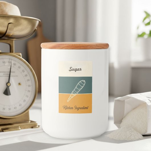 Personalized Cookie & Cereal Labels Freshness Voedselcontainer Etiket