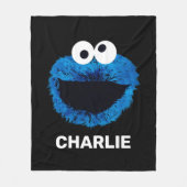 Personalized Cookie Monster | Watercolor Trend Fleece Deken (Voorkant)