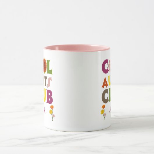 Personalized Cool Aunts Club Coffee Mok (Midden)