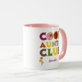 Personalized Cool Aunts Club Coffee Mok (Voorkant rechts)