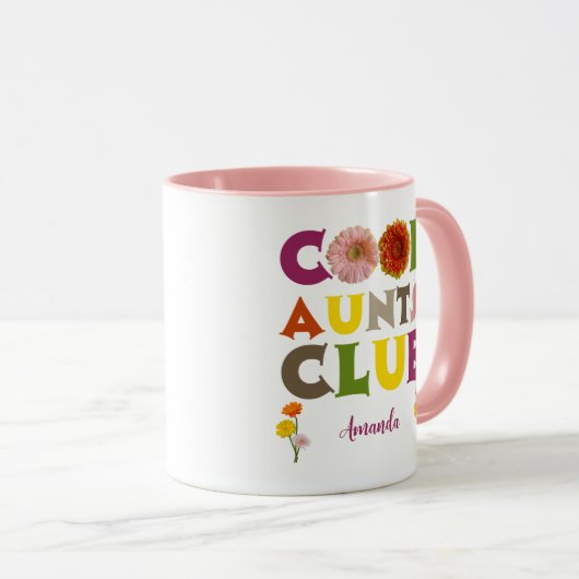 Personalized Cool Aunts Club Coffee Mok (Voorkant rechts)