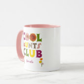 Personalized Cool Aunts Club Coffee Mok (Voorkant links)