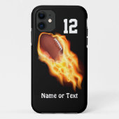 PERSONALIZED Cool Flaming Football iPhone 5S Case (Achterkant)