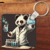 PERSONALIZED COOL PANDA DRANKJE MAKER SLEUTELHANGE SLEUTELHANGER (Achterkant)