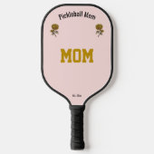 Personalized Cool Pink Elegant Pickleball Mom Gift Paddle (Voorkant)