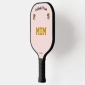 Personalized Cool Pink Elegant Pickleball Mom Gift Paddle (Links)