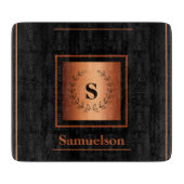 Personalized Copper-Embellished Cutting Board Snijplank (Voorkant)