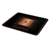 Personalized Copper-Embellished Cutting Board Snijplank (Hoek)