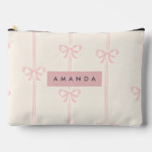 Personalized Coquette Blush Pink Bow Ribbon  Etui (Voorkant)