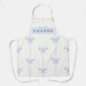 Personalized Coquette Pastel Soft Blue Ribbon Bow  Schort (Voorkant)