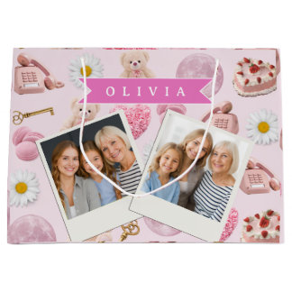 Personalized Coquette Teddy Bear Pink Aesthetic Groot Cadeauzakje