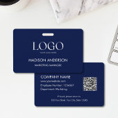 Personalized Corporate Business Logo Modern ID Badge