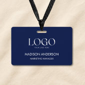 Personalized Corporate Business Logo Modern ID Badge