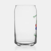 Personalized Costa Rican Irish American Shamrock Blikvorm Glas (Rechts)