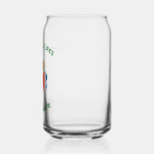 Personalized Costa Rican Irish American Shamrock Blikvorm Glas (Links)