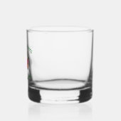 Personalized Costa Rican Irish American Shamrock Whisky Glas (Links)