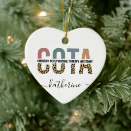 Personalized COTA Occupational Therapy Assistant Keramisch Ornament