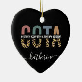 Personalized COTA Occupational Therapy Assistant Keramisch Ornament (Rechts)