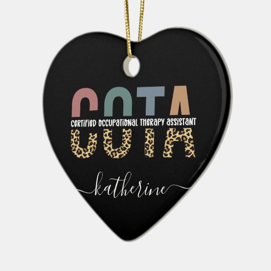 Personalized COTA Occupational Therapy Assistant Keramisch Ornament (Links)