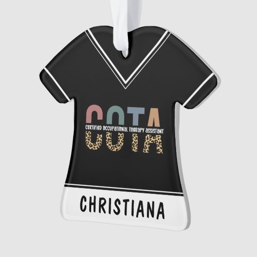 Personalized COTA Occupational Therapy Assistant Ornament (voorkant)