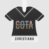 Personalized COTA Occupational Therapy Assistant Ornament (achterkant)