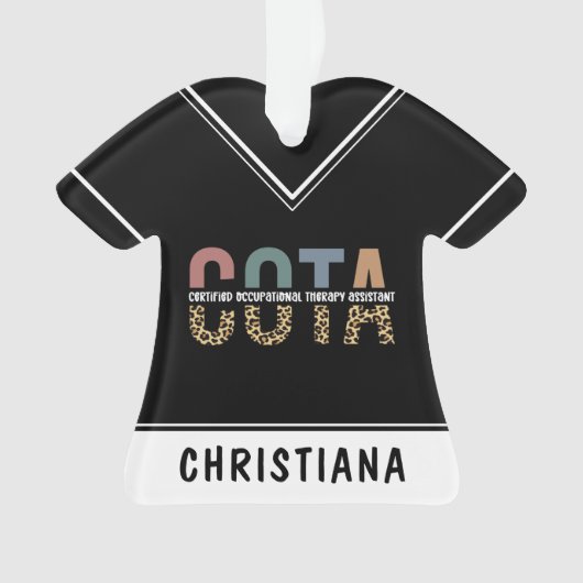 Personalized COTA Occupational Therapy Assistant Ornament (voorkant)