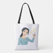 Personalized Cotton Tote Bag – Custom Reusable Bud (Achterkant)