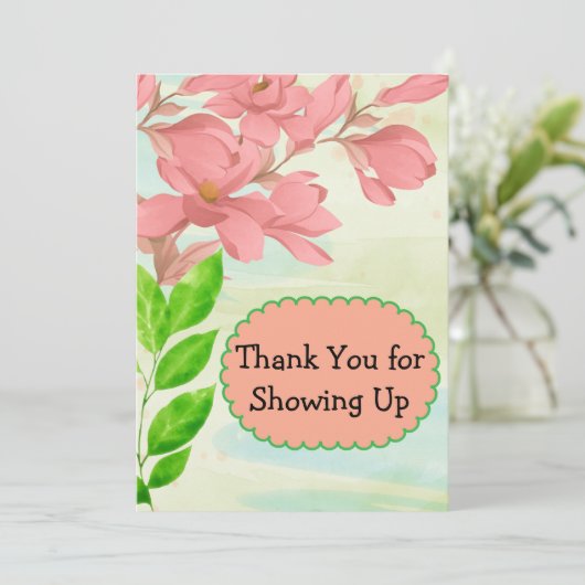 Personalized Counseling Appreciation Note – Custom Bedankkaart (Staand voorkant)