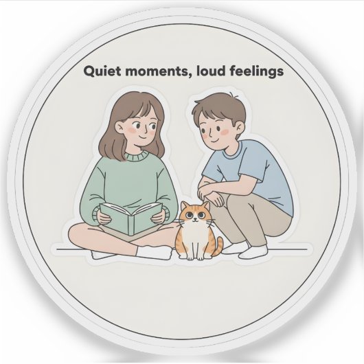 Personalized Couple and Dog Lover Gifts Sticker (Voorkant)