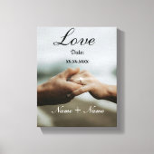 Personalized Couple Anniversary Love Canvas Afdruk (Voorkant)