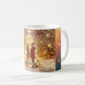 Personalized Couple Christmas Mug – Romantic Custo Koffiemok (Voorkant rechts)