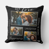 Personalized Couple Collage Throw Pillow Kussen (Voorkant)