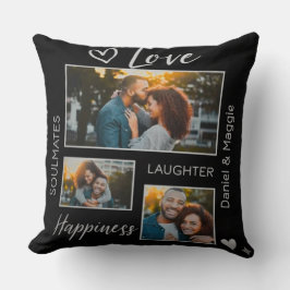 Personalized Couple Collage Throw Pillow Kussen
