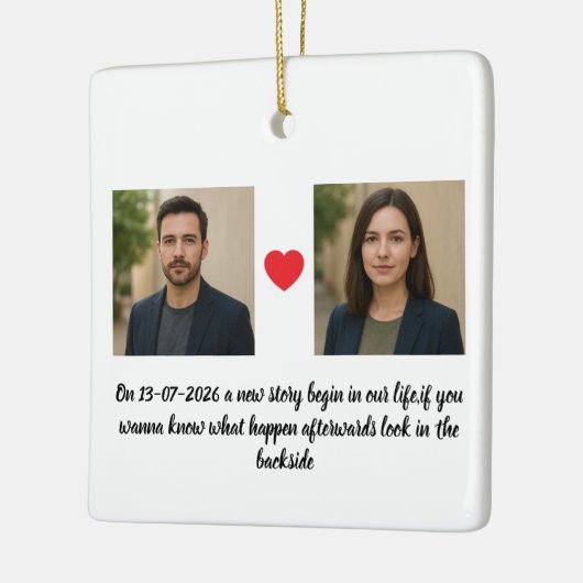 Personalized Couple & Family Ornament (Links)