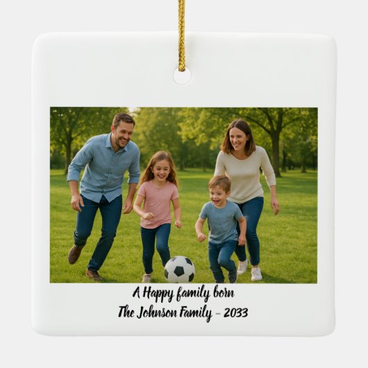 Personalized Couple & Family Ornament (Achterkant)
