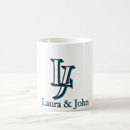 Personalized Couple Initials Mug Valentine Gift Koffiemok