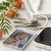 Personalized Couple Keychain with Photo – Custom (Voorkant Rechts)