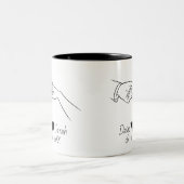 Personalized Couple Mug with Names & Date Tweekleurige Koffiemok (Center)