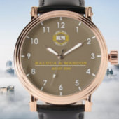 Personalized couple names minimal monogram  horloge